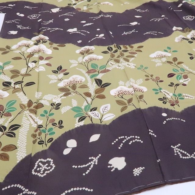 【新古品】tomihisa　新品 やまと誂製 花井幸子 落款 金糸刺繍　着物 正絹 仕付け糸付 訪問着 7798