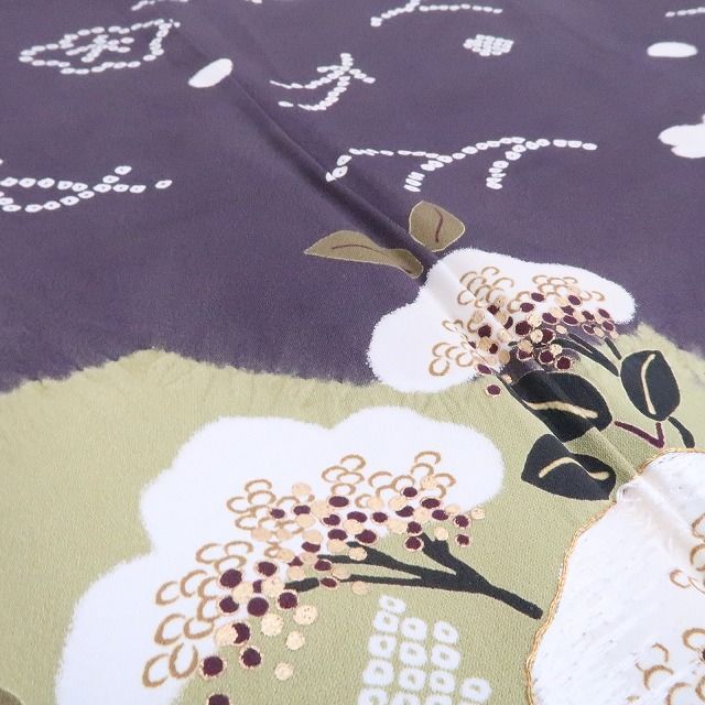 【新古品】tomihisa　新品 やまと誂製 花井幸子 落款 金糸刺繍　着物 正絹 仕付け糸付 訪問着 7798