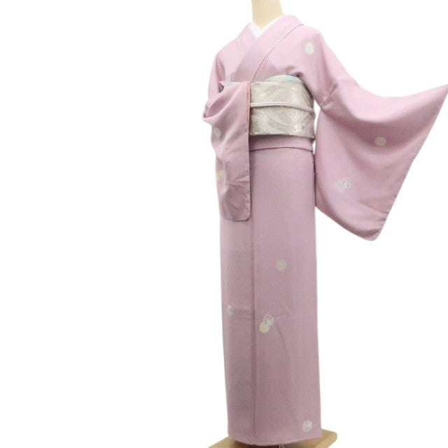 【新古品】tomihisa　新品 BANKAN 二代目春宣 墨彩京友禅 着物　正絹 仕付け糸付 付下げ 7799