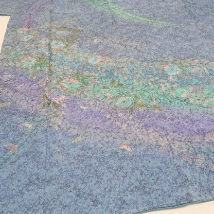 【新古品】tomihisa　新品 さが美謹製 池川禎亮 落款 辻ヶ花 銀通し　着物 正絹 仕付け糸付 訪問着 7800