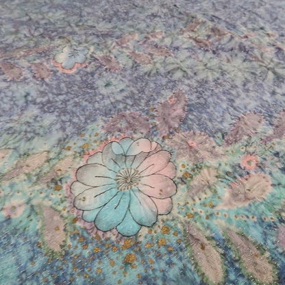 【新古品】tomihisa　新品 さが美謹製 池川禎亮 落款 辻ヶ花 銀通し　着物 正絹 仕付け糸付 訪問着 7800