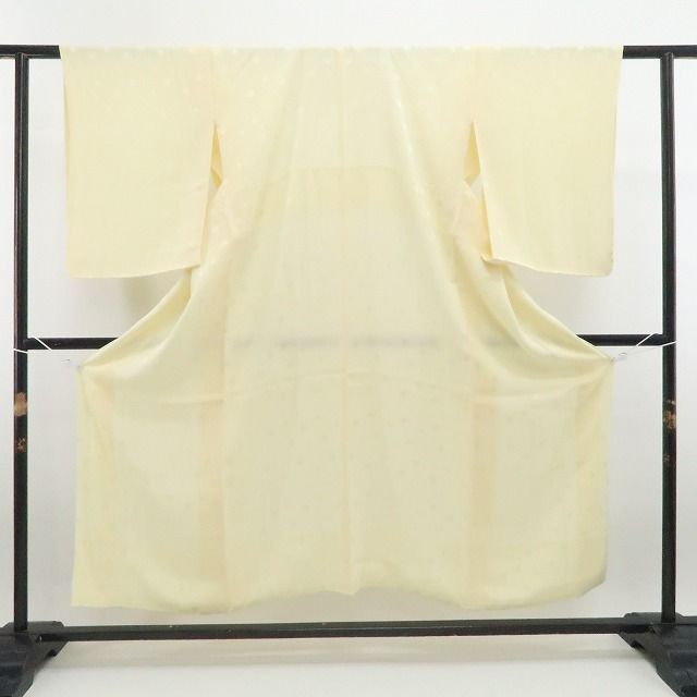 【新古品】tomihisa 新品 刺繍衿付 水玉 着物 正絹 仕付け糸付 長襦袢 7805