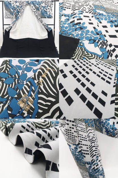 【新品】tomihisa 新品 斉藤上太郎 落款 お仕立て上がり品 着物 仕付け糸付 トールサイズ 小紋 7817