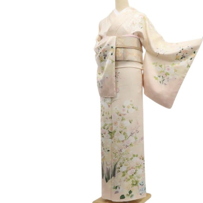 【新古品】tomihisa 新品 金駒刺繍 着物 正絹 仕付け糸付 訪問着 7820
