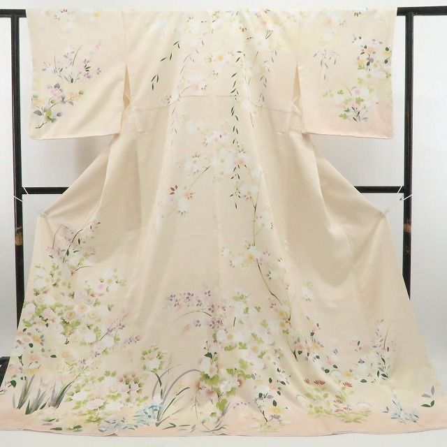 【新古品】tomihisa 新品 金駒刺繍 着物 正絹 仕付け糸付 訪問着 7820