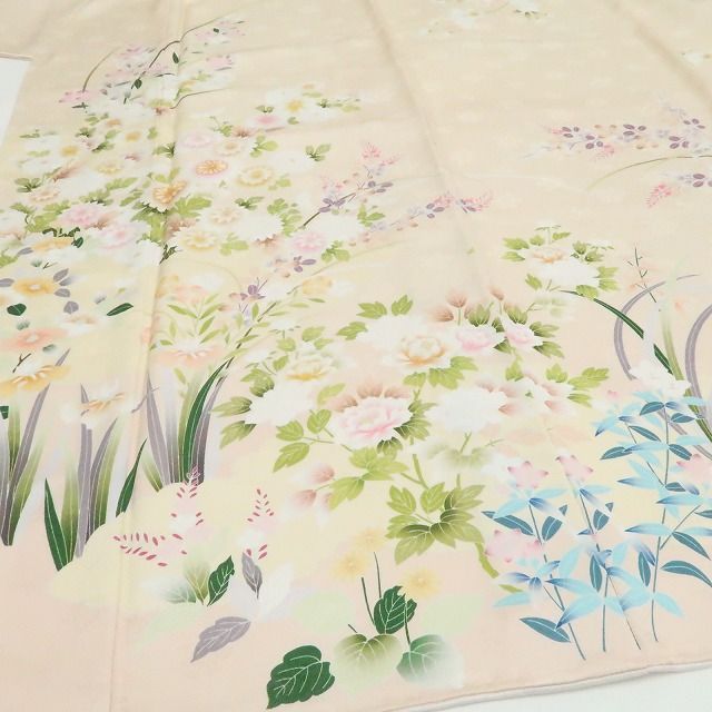 【新古品】tomihisa 新品 金駒刺繍 着物 正絹 仕付け糸付 訪問着 7820