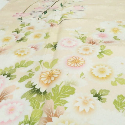【新古品】tomihisa 新品 金駒刺繍 着物 正絹 仕付け糸付 訪問着 7820