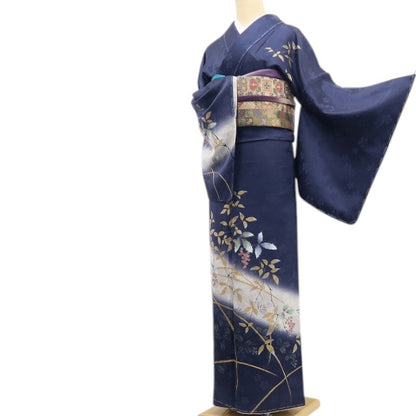 【新古品】tomihisa 新品 南天 桜地紋 着物 正絹 仕付け糸付 訪問着 7823