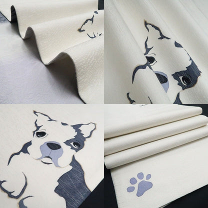 【新古品】tomihisa 新品 BANKAN フレンチブルドッグ 犬 モノトーン 着物 正絹 袋帯 7827