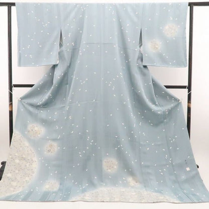 【新古品】tomihisa 新品 林淳一 落款 桜 着物 正絹 仕付け糸付 トールサイズ 訪問着 7836