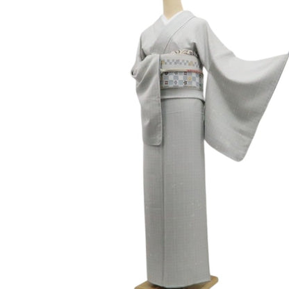 【新古品】tomihisa 新品 着物 正絹 仕付け糸付 小紋 7837