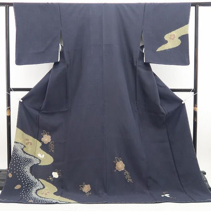 【新古品】新品 絞り 着物 正絹 仕付け糸付 訪問着 7838