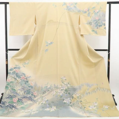 【新古品】tomihisa 新品 十日町友禅 岡村蒼風 落款 着物 正絹 仕付け糸付 訪問着 7845