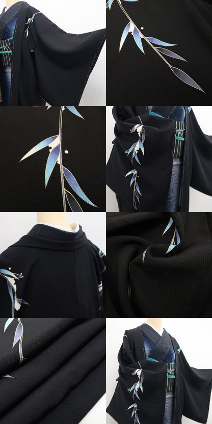【新品】tomihisa 新品 秀美謹製 お仕立て上がり品 着物 仕付け糸付 ロング丈 長羽織 7846