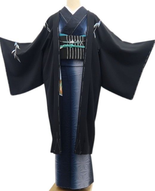 【新品】tomihisa 新品 秀美謹製 お仕立て上がり品 着物 仕付け糸付 ロング丈 長羽織 7846