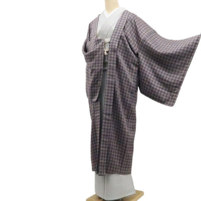 【新古品】tomihisa 新品 紐付き 着物 正絹 仕付け糸付 ロング丈 長羽織 7848