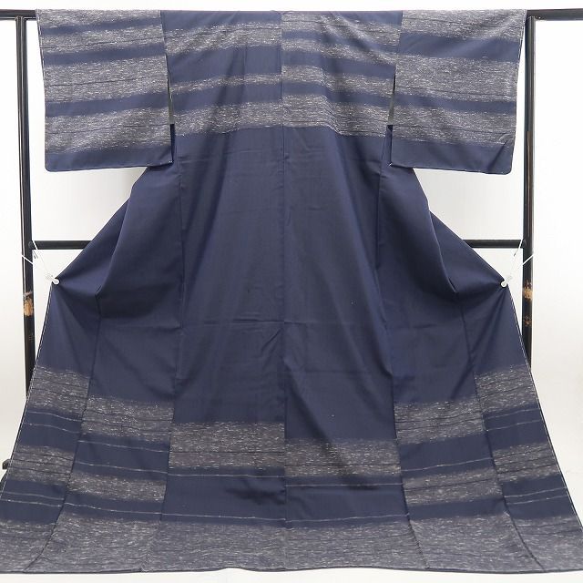 【新古品】tomihisa 新品 ２点セット 白根澤 やまと 着物 仕付け糸付 米沢紬・長襦袢 7851