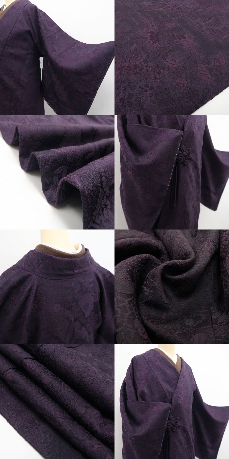 【新古品】tomihisa 新品 着物 正絹 仕付け糸付 ロング丈 道中着 7864