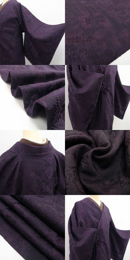 【新古品】tomihisa 新品 着物 正絹 仕付け糸付 ロング丈 道中着 7864