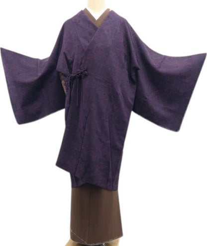 【新古品】tomihisa 新品 着物 正絹 仕付け糸付 ロング丈 道中着 7864