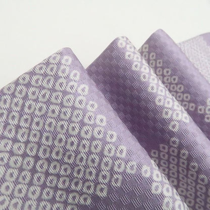 【新古品】tomihisa 新品 刺繍 桜 市松 着物 正絹 仕付け糸付 ロング丈 道中着 7865