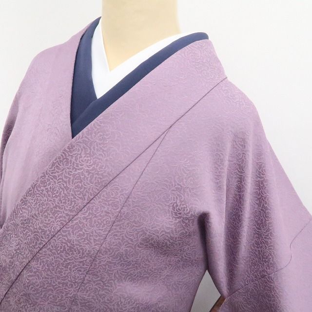 【新古品】tomihisa 新品 本草木染 落款 圓啓 着物 正絹 仕付け糸付 ロング丈 道中着 7866