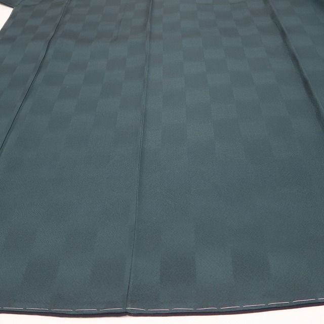 【中古】tomihisa 美品 一乃倉 落款 着物 正絹 仕付け糸付 小紋 色無地 7873