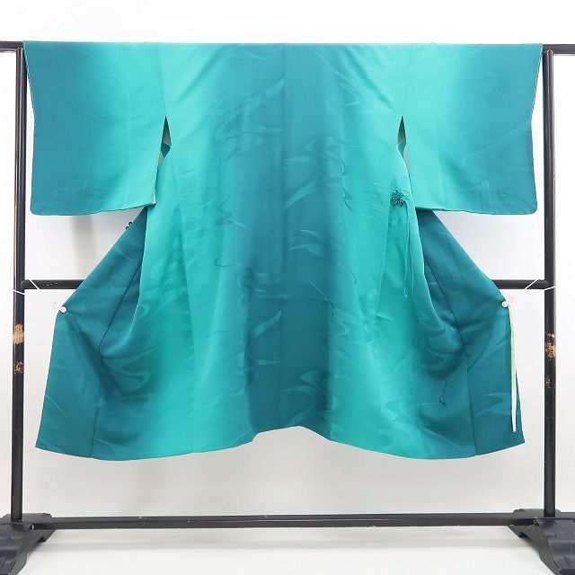 【新古品】tomihisa 新品 暈し 着物 正絹 仕付け糸付 ロング丈 道中着 7876