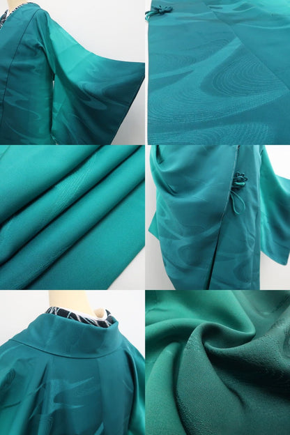 【新古品】tomihisa 新品 暈し 着物 正絹 仕付け糸付 ロング丈 道中着 7876