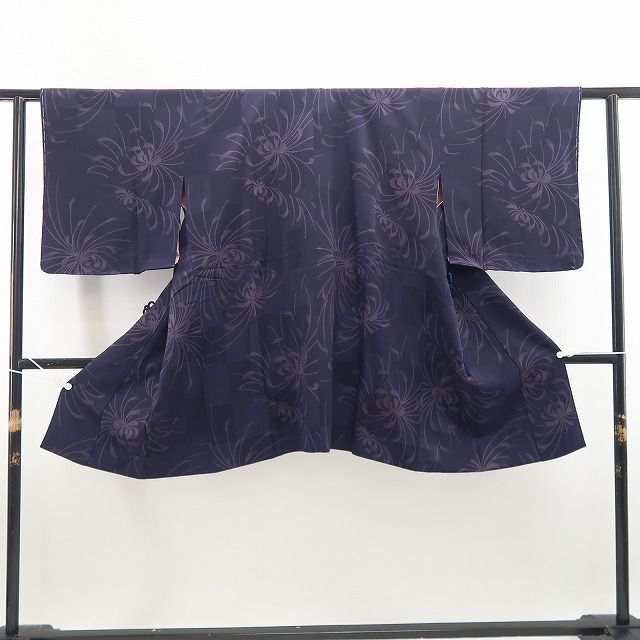 【新古品】tomihisa 新品 伊と幸 乱菊 着物 正絹 仕付け糸付 ロング丈 道中着 7877