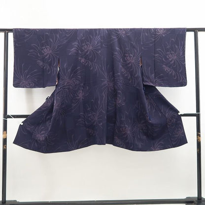 【新古品】tomihisa 新品 伊と幸 乱菊 着物 正絹 仕付け糸付 ロング丈 道中着 7877