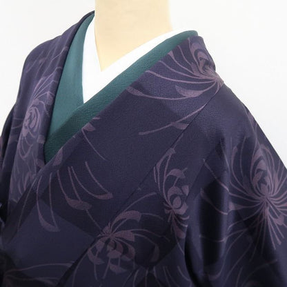 【新古品】tomihisa 新品 伊と幸 乱菊 着物 正絹 仕付け糸付 ロング丈 道中着 7877