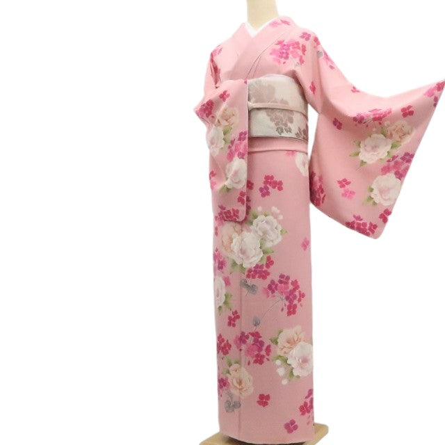 【新品】tomihisa 新品 お仕立て上がり 松田聖子 落款 SEIKOMATSUDA 着物 仕付け糸付 トールサイズ 八重桜 ハナミズキ 訪問着 7880