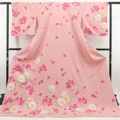 【新品】tomihisa 新品 お仕立て上がり 松田聖子 落款 SEIKOMATSUDA 着物 仕付け糸付 トールサイズ 八重桜 ハナミズキ 訪問着 7880