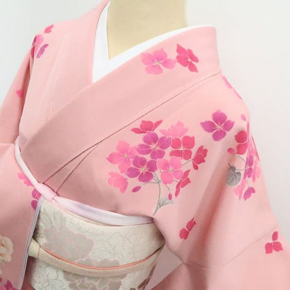 【新品】tomihisa 新品 お仕立て上がり 松田聖子 落款 SEIKOMATSUDA 着物 仕付け糸付 トールサイズ 八重桜 ハナミズキ 訪問着 7880