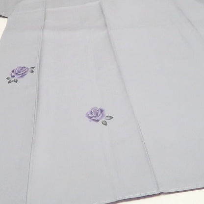 【新古品】tomihisa 新品 薔薇 着物 正絹 仕付け糸付 付下げ 7883