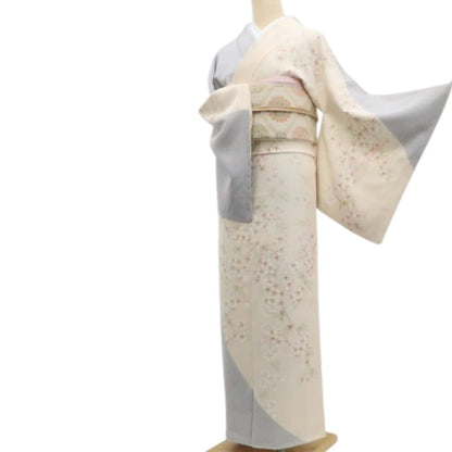 【新古品】tomihisa 新品 三越謹製 桜 着物 落款 仕付け糸付 正絹 作家物 訪問着 7886