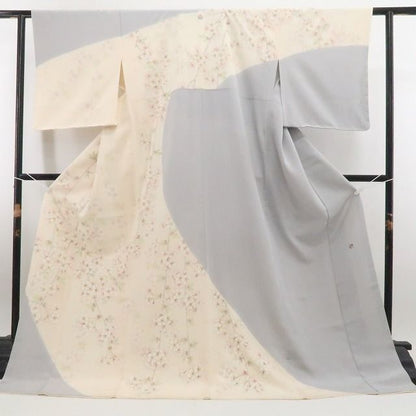 【新古品】tomihisa 新品 三越謹製 桜 着物 落款 仕付け糸付 正絹 作家物 訪問着 7886