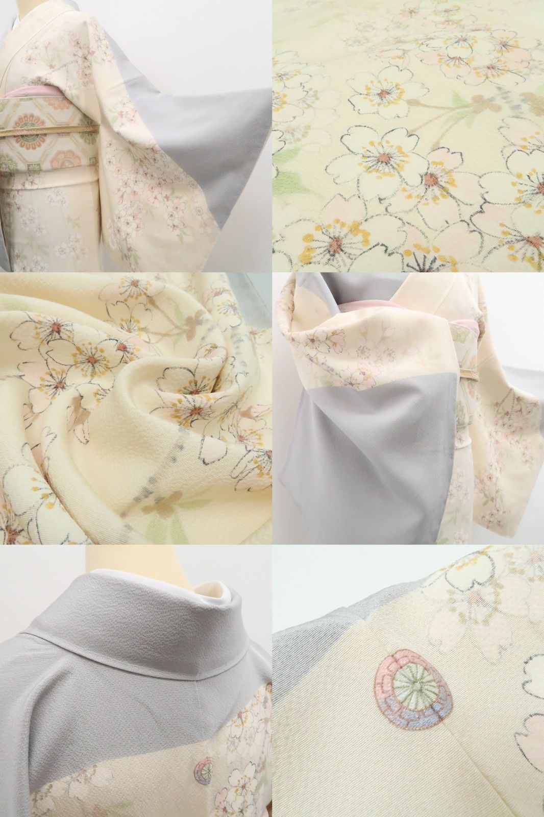 【新古品】tomihisa 新品 三越謹製 桜 着物 落款 仕付け糸付 正絹 作家物 訪問着 7886