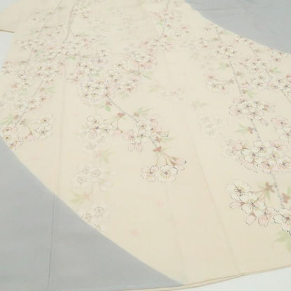 【新古品】tomihisa 新品 三越謹製 桜 着物 落款 仕付け糸付 正絹 作家物 訪問着 7886