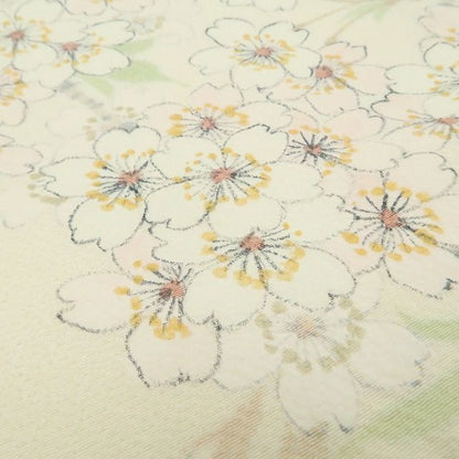 【新古品】tomihisa 新品 三越謹製 桜 着物 落款 仕付け糸付 正絹 作家物 訪問着 7886