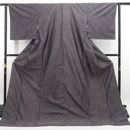 【新古品】tomihisa 新品 BANKAN 唐花 着物 正絹 仕付け糸付 お召 7887
