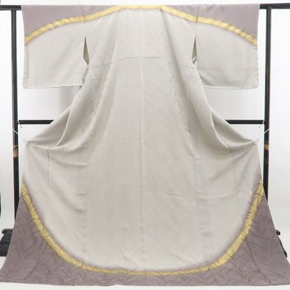【新古品】tomihisa 新品 皇室献上作家 北出与三郎 落款 大王松 着物 正絹 仕付け糸付 付下げ 7904