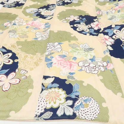 【新古品】tomihisa 新品 希少トールサイズ 金駒刺繍 着物 正絹 仕付け糸付 成人式 振袖 7909