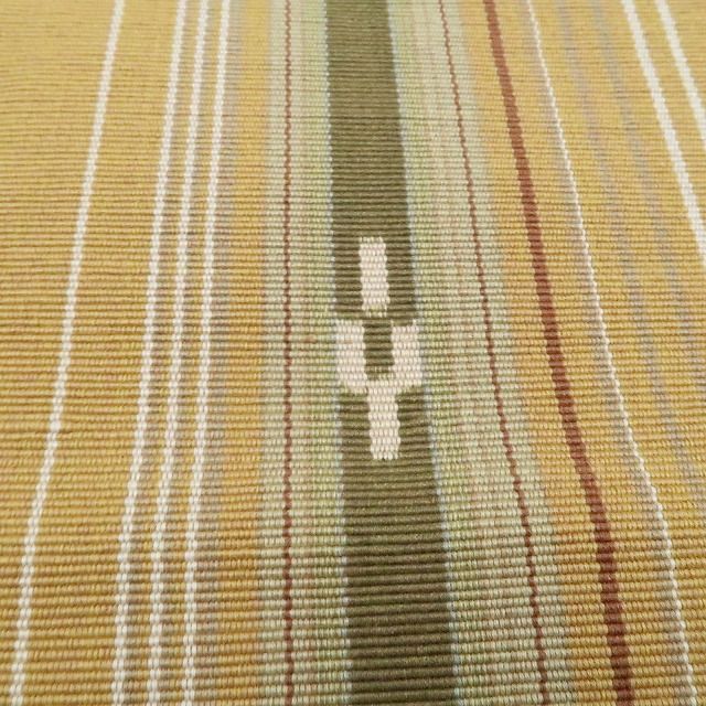 【中古】tomihisa 美品 ミンサー みんさー 着物 綿 八寸なごや帯 7915