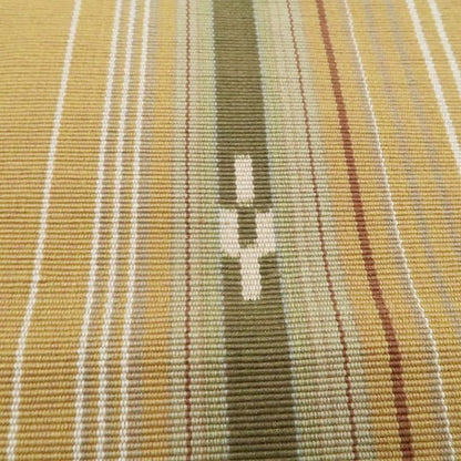 【中古】tomihisa 美品 ミンサー みんさー 着物 綿 八寸なごや帯 7915