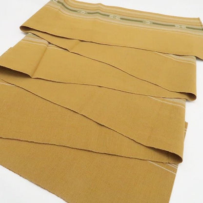 【中古】tomihisa 美品 ミンサー みんさー 着物 綿 八寸なごや帯 7915