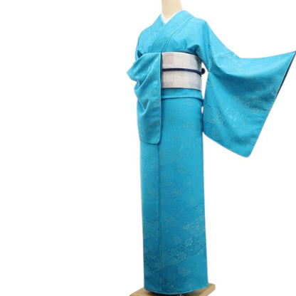 【新品】tomihisa 新品 前田仁仙 落款 更紗 お仕立て上がり品 着物 仕付け糸付 トールサイズ お召 7931