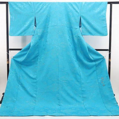 【新品】tomihisa 新品 前田仁仙 落款 更紗 お仕立て上がり品 着物 仕付け糸付 トールサイズ お召 7931