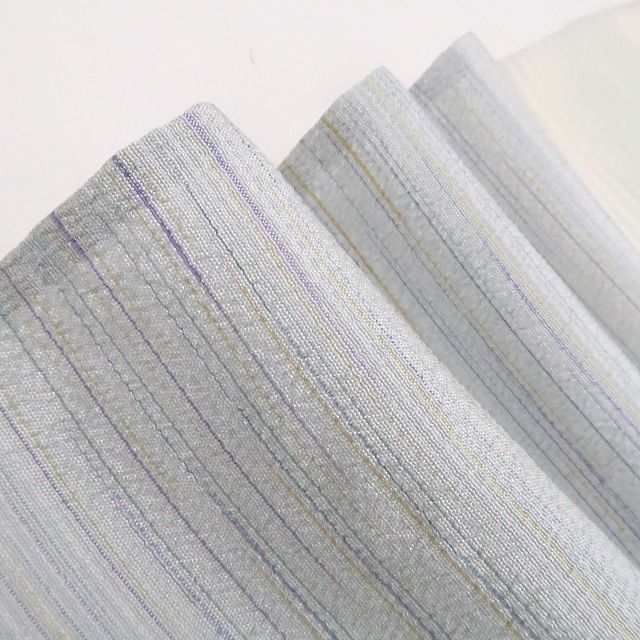 【新古品】tomihisa 新品 単衣 染色作家 桐村博 落款 仕付け糸付 やまだ織 本塩沢 訪問着 7933